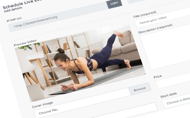 Live stream your sport events